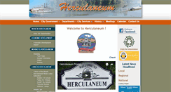 Desktop Screenshot of cityofherculaneum.org