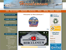 Tablet Screenshot of cityofherculaneum.org
